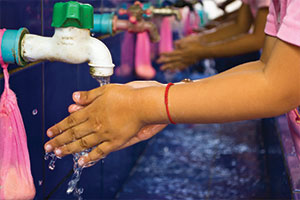 Children handwashing