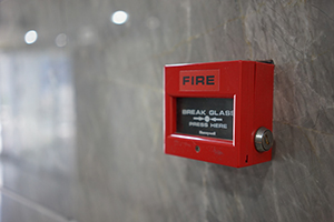 Fire safety alarm in school