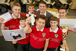 The team at Bradford school celebrating
