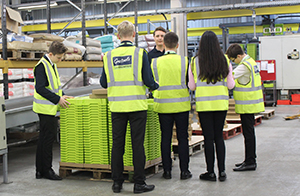 Gratnells Engineering team with school students