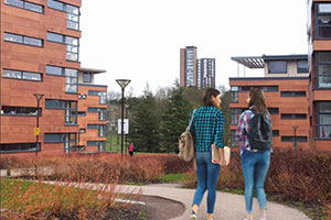 Students stood outside Universities