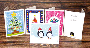 Children design their own Christmas Cards & Gifts