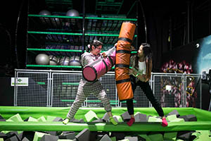 2 girls exercising combating teenage obesity