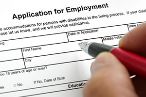 Teaching application form – a DBS check is carried out on new employees