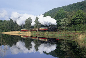 Train from The Lakeside & Haverthwaite Railway