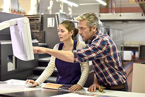 Careers – female apprentice in a factory