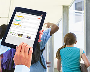Parents using NetSupport technology on a phone