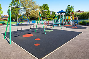 Playground safety – a swing and play area