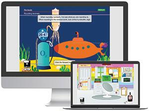 Maths-Whizz projects on computer