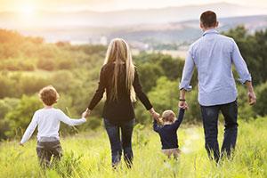 Family holding hands - mindfulness in schools