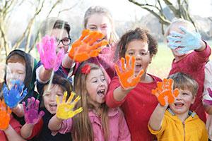 Children playing at Clear Sky Children's Charity