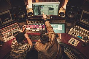 YMCA - music mixing desk