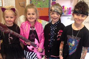 Primary Academy pupils dressed up for NSPCC