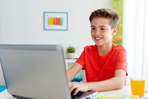 child using free tutoring