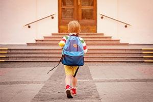 child going back to school