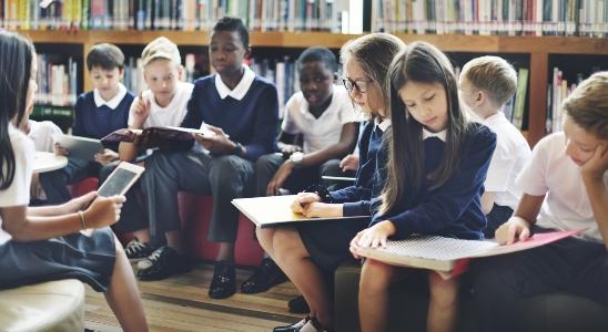 Children in a classroom