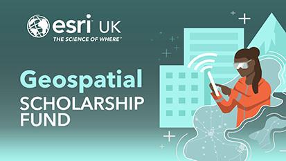 The Geospatial scholarship fund poster