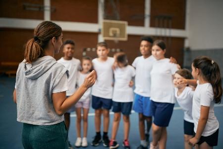 Children in a PE lesson