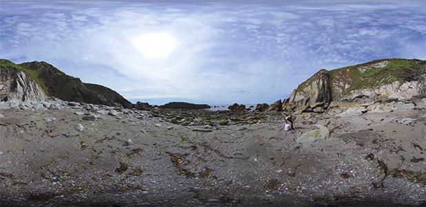 A litter pick on a beach