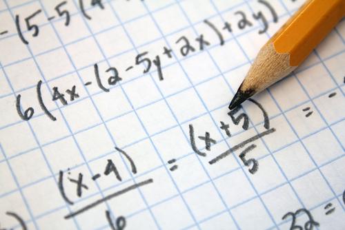 maths formulas written on a page