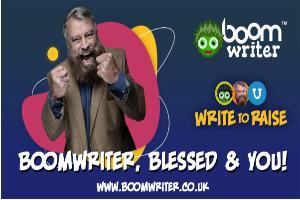 The boom writer poster with Brian Blessed