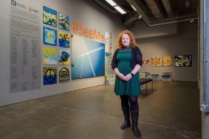 Sunderland academic Sarah Martin-Denham in a room at the Sir Tom Cowie Campus