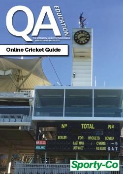 Online Cricket Guide 130 fc